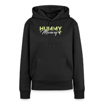 Colibri Colibri Maman - Sweat à capuche Premium bio Femme - noir - Devant - Julia (174cm)