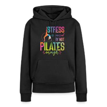 Pilates Instructor Teacher - Frauen Premium Bio Hoodie - Schwarz - Vorne - Julia (174cm)
