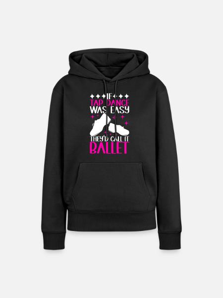 Stepptanz Stepptänzer - Frauen Premium Bio Hoodie - Schwarz