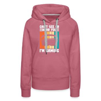 Réalité virtuelle VR Gamer Funnz - Sweat à capuche Premium bio Femme - mauve - Devant - Isabella (175cm)
