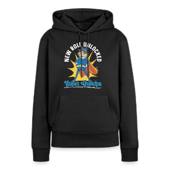 Zum Großvater Von Opa Befördert Großvater - Frauen Premium Bio Hoodie - Schwarz - Vorne - Julia (174cm)