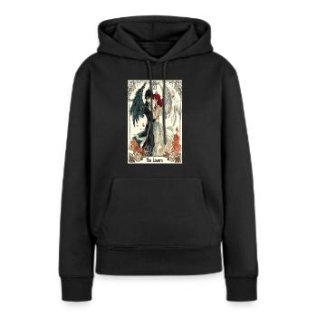 Carte de Tarot sorcellerie occulte Anime Goth - Sweat à capuche Premium bio Femme - noir - Devant - Julia (174cm)