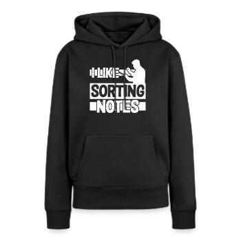 Chef d’orchestre Direction d’orchestre - Sweat à capuche Premium bio Femme - noir - Devant - Julia (174cm)