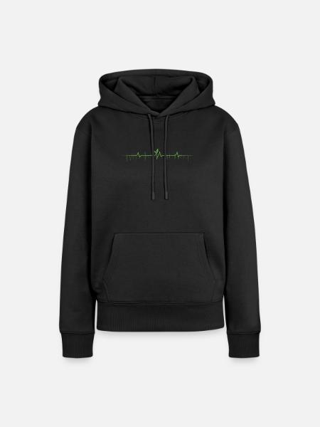 Microgreen Agriculture Gartenarbeit - Frauen Premium Bio Hoodie - Schwarz