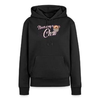 Chai Tea Joke Chai Latte - Sweat à capuche Premium bio Femme - noir - Devant - Julia (174cm)