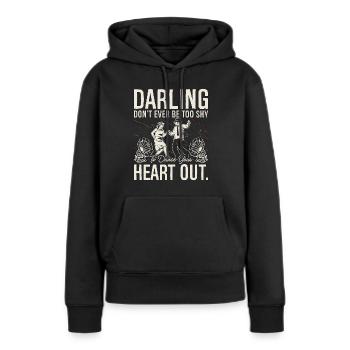 Danse Swing Darling Ne Jamais Danser Le Lindy Hop - Sweat à capuche Premium bio Femme - noir - Devant - Julia (174cm)