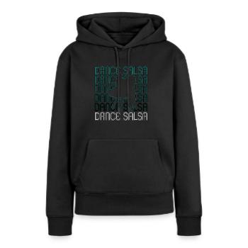 Salsa Danse Salsa Mambo Mélomane Danse Sport - Sweat à capuche Premium bio Femme - noir - Devant - Julia (174cm)