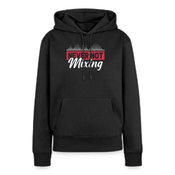 Ingénieur du son Ingénieur du son - Sweat à capuche Premium bio Femme - noir - Devant - Julia (174cm)
