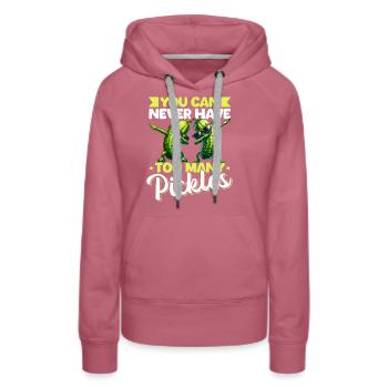 Saure Gurke Salatgurke Lustige Gurken - Frauen Premium Bio Hoodie - Malve - Vorne - Isabella (175cm)