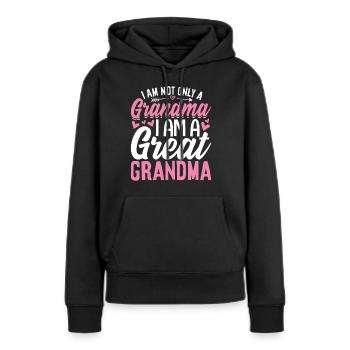 Ich bin eine Ur-Oma Lustige Oma Gigi Mamaw - Frauen Premium Bio Hoodie - Schwarz - Vorne - Julia (174cm)