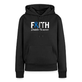 Drôle diabétique inutile Pancréas Diabète T1D - Sweat à capuche Premium bio Femme - noir - Devant - Julia (174cm)