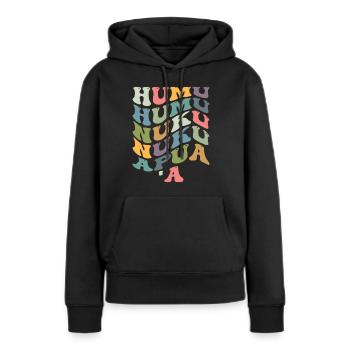 Humuhumunukunukuapua'a Hawaiianischer Riff-Drücker - Frauen Premium Bio Hoodie - Schwarz - Vorne - Julia (174cm)
