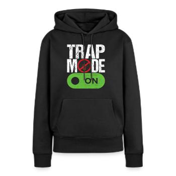 Exterminateurs de lutte antiparasitaire - Sweat à capuche Premium bio Femme - noir - Devant - Julia (174cm)
