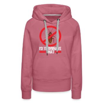 Schädlingsbekämpfung Kammerjäger - Frauen Premium Bio Hoodie - Malve - Vorne - Isabella (175cm)