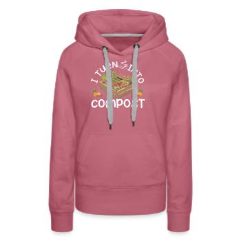 Organic Farmer Permaculture Food Forest - Frauen Premium Bio Hoodie - Malve - Vorne - Isabella (175cm)
