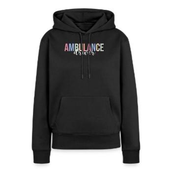 Ersthelfer Sanitäter - Frauen Premium Bio Hoodie - Schwarz - Vorne - Julia (174cm)
