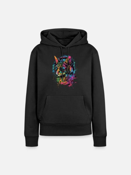 Fossa - Frauen Premium Bio Hoodie - Schwarz