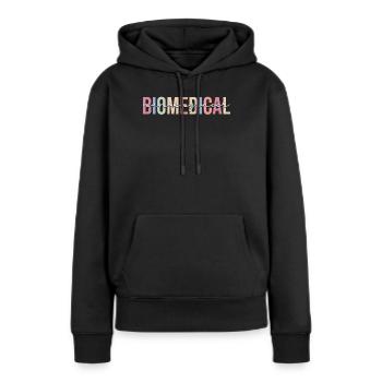 Technologie - Sweat à capuche Premium bio Femme - noir - Devant - Julia (174cm)