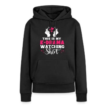 Korean Drama Merch K-Drama Lover Fan - Women’s Premium Organic Hoodie - black - Front - Julia (174cm)