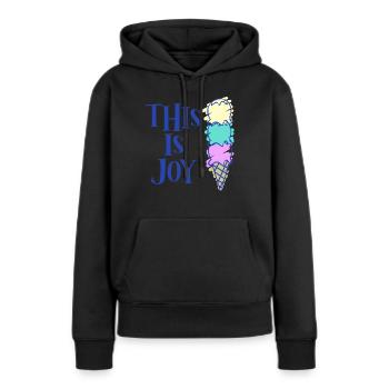 Icecream Ice Cream Cup - Frauen Premium Bio Hoodie - Schwarz - Vorne - Julia (174cm)