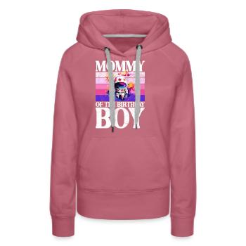 Astronautes de l’espace de la mère de la fille d’anniversaire - Sweat à capuche Premium bio Femme - mauve - Devant - Isabella (175cm)
