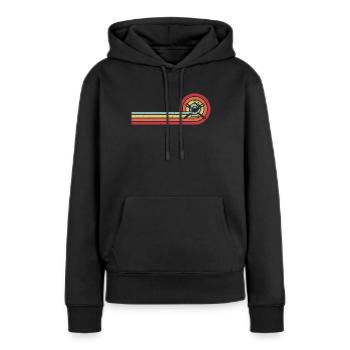 BBQ Barbecue Vintage grillen Barbecue-Grill - Frauen Premium Bio Hoodie - Schwarz - Vorne - Julia (174cm)