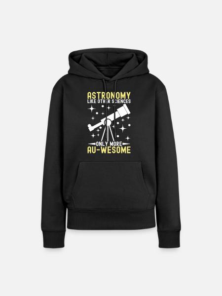 Atronome Astronomie - Frauen Premium Bio Hoodie - Schwarz