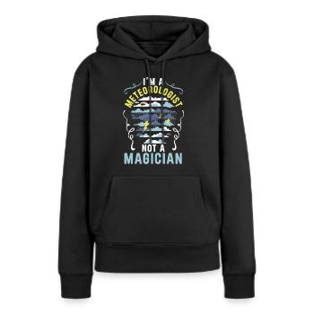 Meteorologe Wettervorhersage Meteorologie - Frauen Premium Bio Hoodie - Schwarz - Vorne - Julia (174cm)