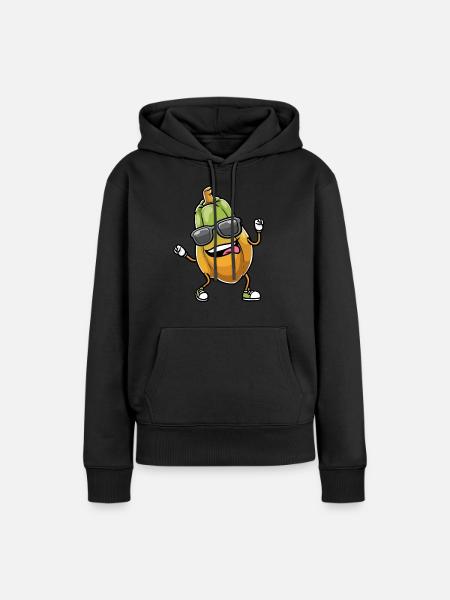 Papaya Tanzen - Frauen Premium Bio Hoodie - Schwarz