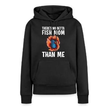 Aquarium Beta Fish Mommy Es gibt keine bessere Bet - Frauen Premium Bio Hoodie - Schwarz - Vorne - Julia (174cm)