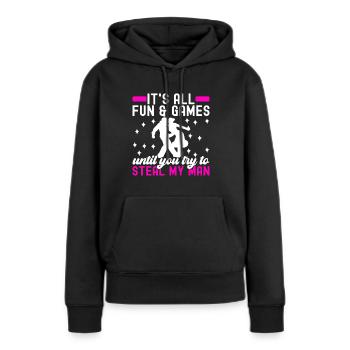 Ballsaal Tanz Ballsaaltänzer Gesellschaftstänzer - Frauen Premium Bio Hoodie - Schwarz - Vorne - Julia (174cm)