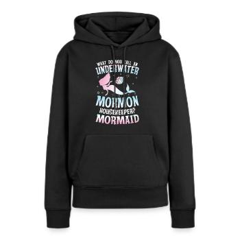Underwater Mormon Housekeeper Mormaid für einen - Frauen Premium Bio Hoodie - Schwarz - Vorne - Julia (174cm)