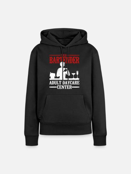 Bartender Mixologist The Bartender - Frauen Premium Bio Hoodie - Schwarz