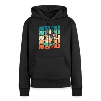 Water polo water polo - Women’s Premium Organic Hoodie - black - Front - Julia (174cm)