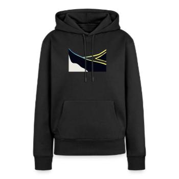 Humuhumunukunukuapuaa Hawaii-Riff-Drückerfisch - Frauen Premium Bio Hoodie - Schwarz - Vorne - Julia (174cm)