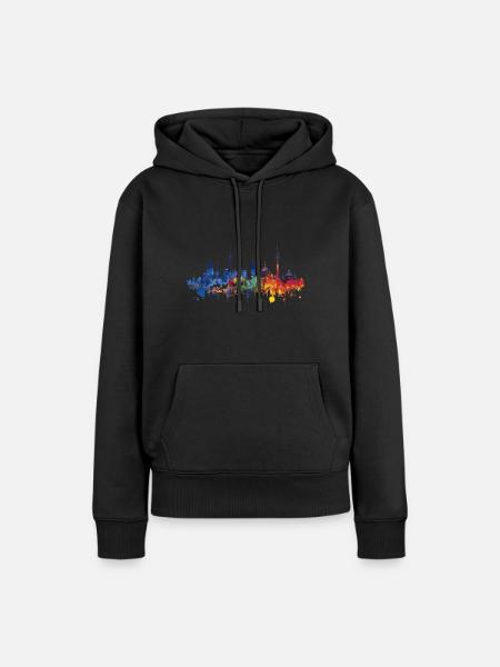 Oldenburg - Frauen Premium Bio Hoodie - Schwarz