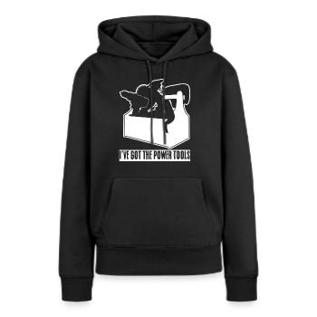 Best Power Tool Electric Tools Toll Bag - Frauen Premium Bio Hoodie - Schwarz - Vorne - Julia (174cm)