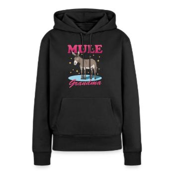 Maultier Oma Maulesel Muli Maultiere Geschenk - Frauen Premium Bio Hoodie - Schwarz - Vorne - Julia (174cm)