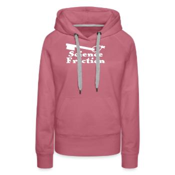 Bouldering Chalk Climbing Boulder - Frauen Premium Bio Hoodie - Malve - Vorne - Isabella (175cm)