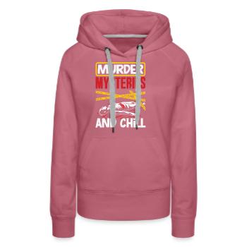 Krimidinner, Krimi-dinner - Frauen Premium Bio Hoodie - Malve - Vorne - Isabella (175cm)