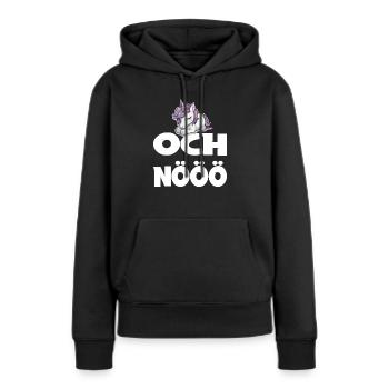 Och Nö Einhorn Keine Lust Faul Lustlos - Frauen Premium Bio Hoodie - Schwarz - Vorne - Julia (174cm)