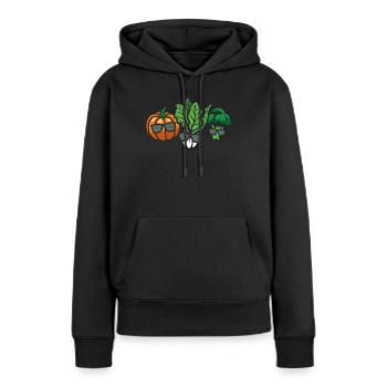 Hobby Gardener Landscaper Gardening Funny vegetabl - Frauen Premium Bio Hoodie - Schwarz - Vorne - Julia (174cm)