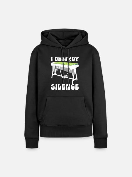 Vibraphon Vibraphonist - Frauen Premium Bio Hoodie - Schwarz