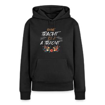 Aujourd’hui sans Dirndl Remplacement Dirndl Femmes - Sweat à capuche Premium bio Femme - noir - Devant - Julia (174cm)