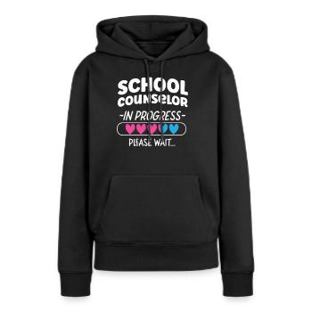 Conseiller scolaire Conseiller scolaire - Sweat à capuche Premium bio Femme - noir - Devant - Julia (174cm)