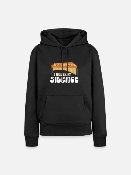 Vibraphon Vibraphonist - Frauen Premium Bio Hoodie - Schwarz