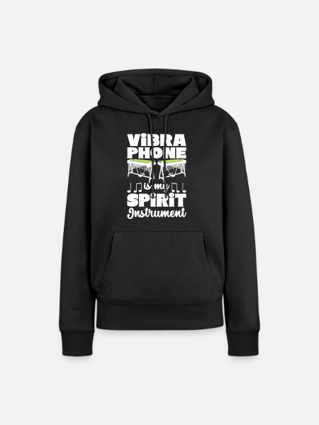 Vibraphon Vibraphonist - Frauen Premium Bio Hoodie - Schwarz