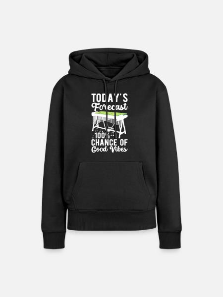Vibraphon Vibraphonist - Frauen Premium Bio Hoodie - Schwarz