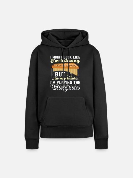 Vibraphon Vibraphonist - Frauen Premium Bio Hoodie - Schwarz