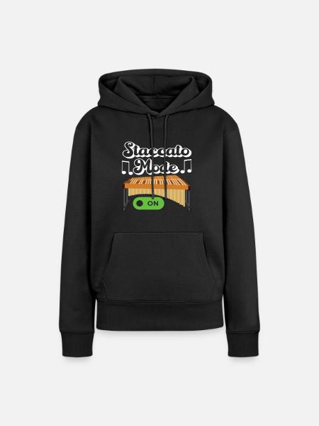 Vibraphon Vibraphonist - Frauen Premium Bio Hoodie - Schwarz
